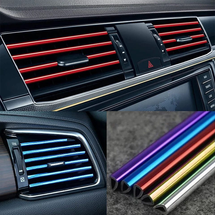 10-Piece Car AC Vent Decoration Strips