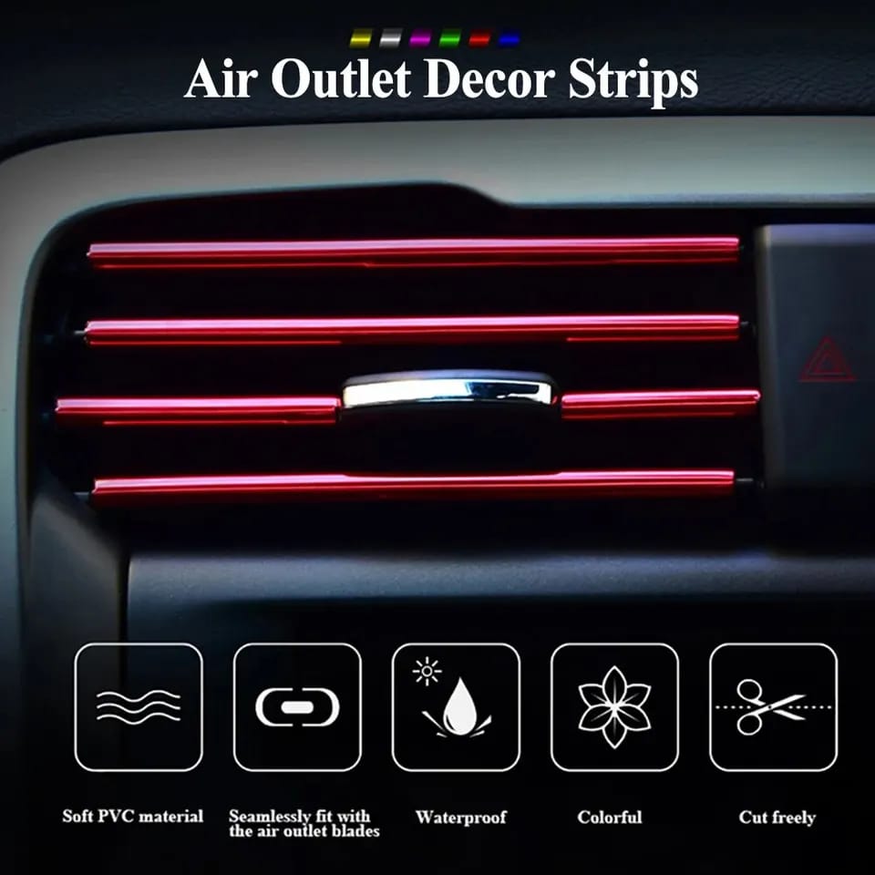 10-Piece Car AC Vent Decoration Strips