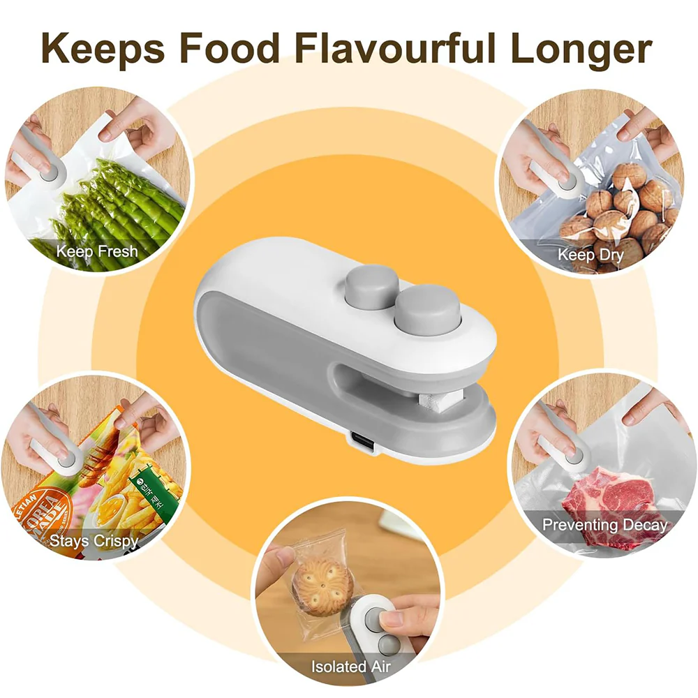 Mini Bag Hand Sealer For Plastic Bags