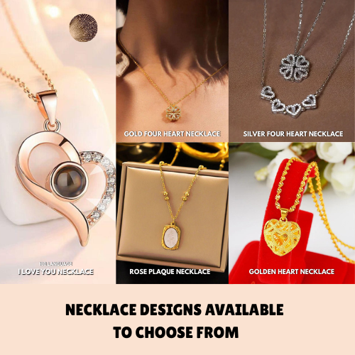 I Love You Necklace & Rose Box