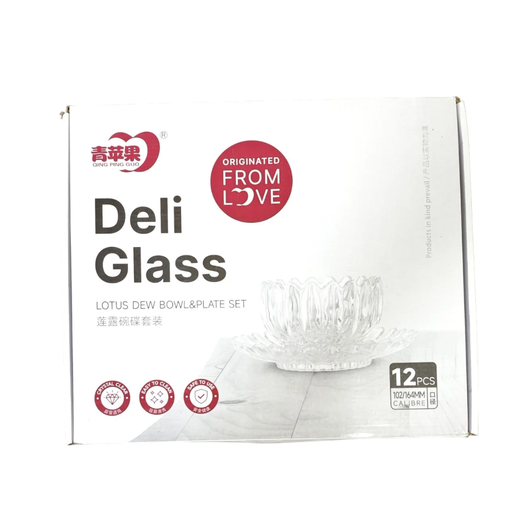 DELI 12-Piece Glass Set