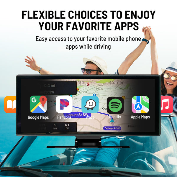 CarPlay Stereo with 4K Dashcam