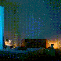 Aurora Galaxy Star Projector animated demo