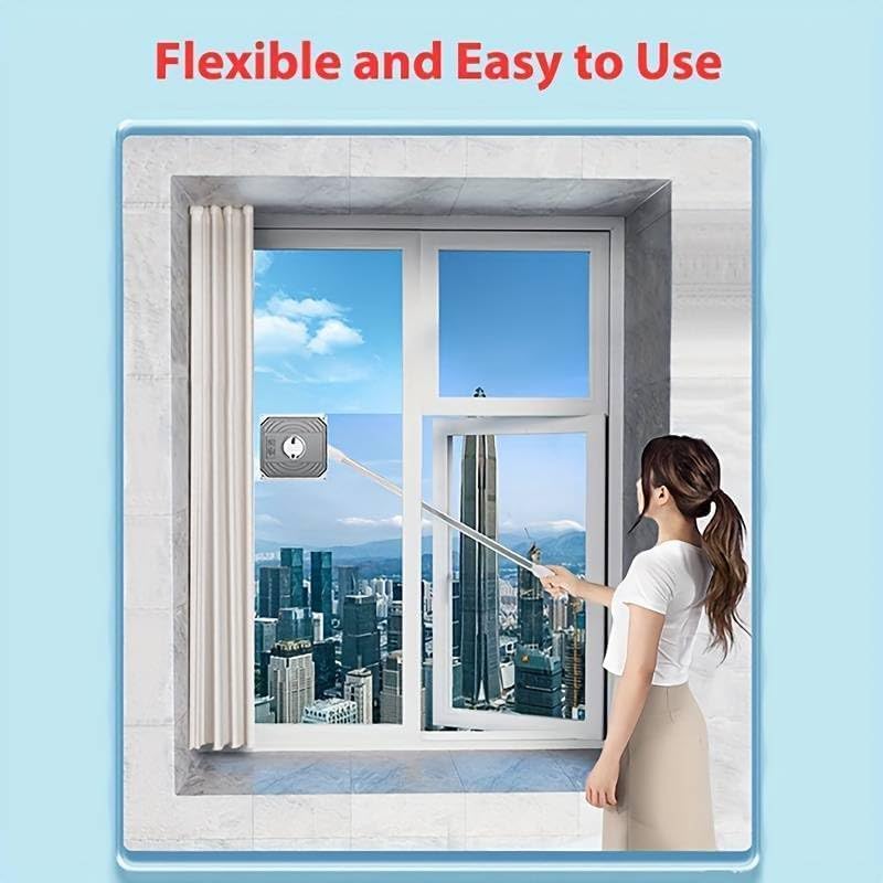 Window squeegee cleaning tool detail