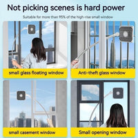 U-shaped telescopic glass cleaning tool