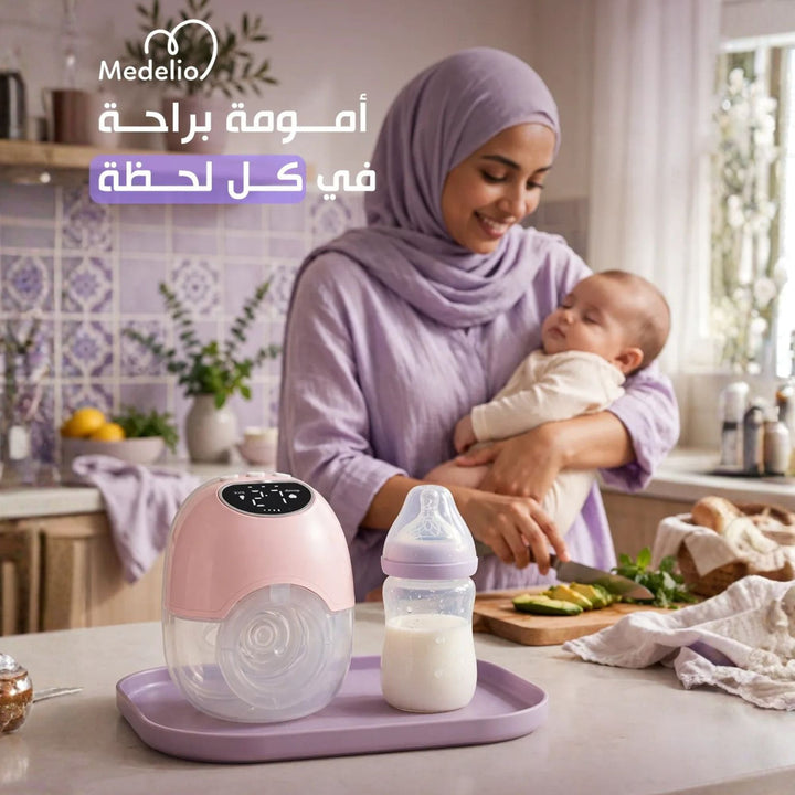 Wearable rechargeable electric breast pump