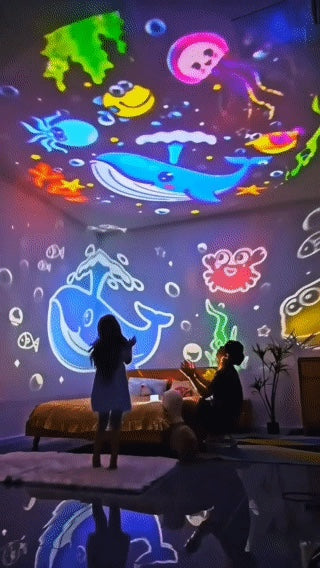 Bunny projector ocean room projection