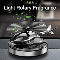 Solar Powered Helicopter Car Air Freshener  Rotating Aromatherapy Diffuser for Car, Home & Office
