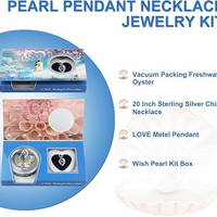 Wish Pearl Necklace Kit,Mysterious Oyster Pearl Gift Set