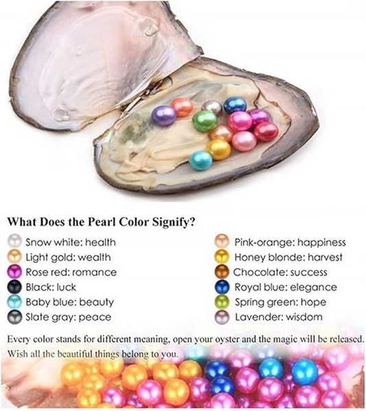Wish Pearl Necklace Kit,Mysterious Oyster Pearl Gift Set