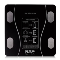 RAF Electronic Floor Scale, Maximum 180 kg R10034