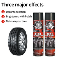 Car Wheel and Tire Cleaning Foam Multi-Functional Tire Shining Aerosol Spray