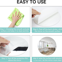 Acrylic Mirrors Self Adhesive Non Glass Mirror 30*40 cm