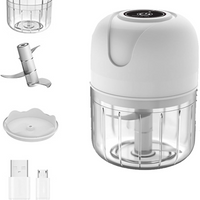 Mini Electric Garlic Chopper – USB Charging, Sharp Stainless Steel Blades