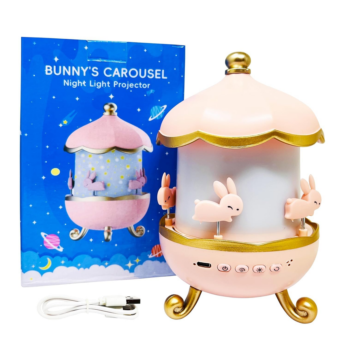 Bunny Carousel Night Light