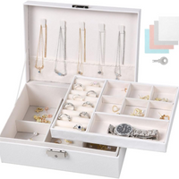 Jewellery Storage Box Lockable with Key, Jewellery Organiser