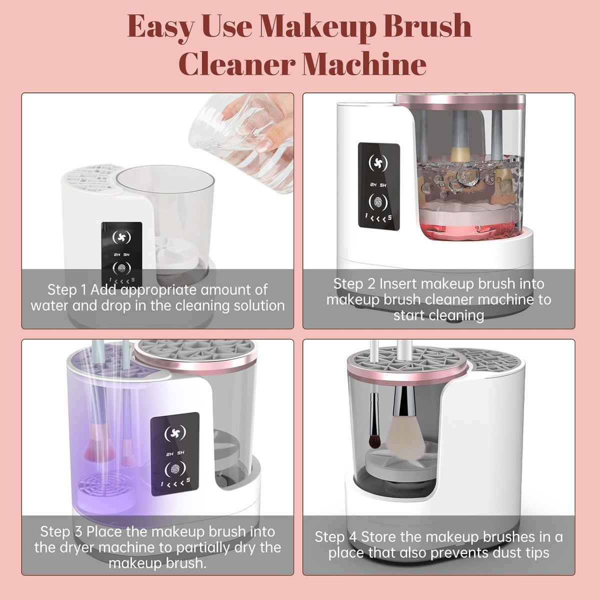 3-in-1 Portable USB Make up Brush
