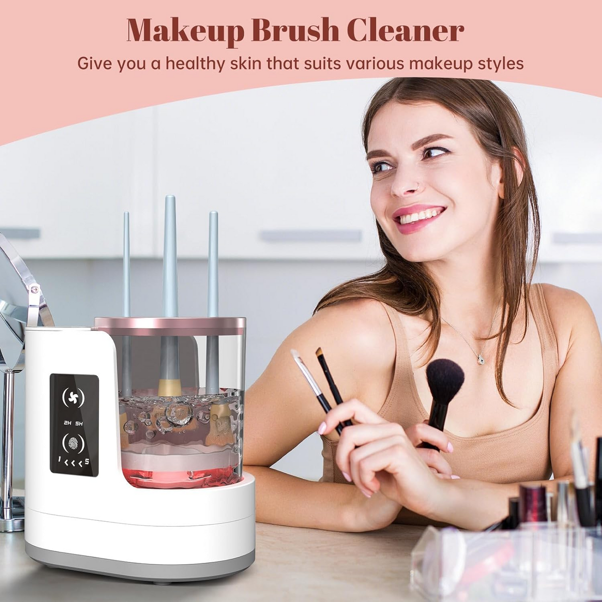 3-in-1 Portable USB Make up Brush