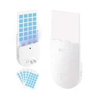 Fly Insect Trap Plug-in Mosquito Killer Gnat Moth Catcher Fly Tapper UV Attractant Catcher, EU Plug 1800 - White