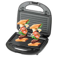 RAF 3-in-1 Toaster and Mini Donut Maker – Interchangeable Panels, 1000W Power, Grill and Donut Making R590