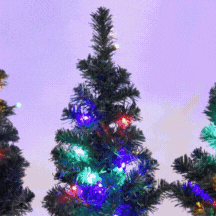 2 Pcs Solar Christmas Tree LED Outdoor Lights