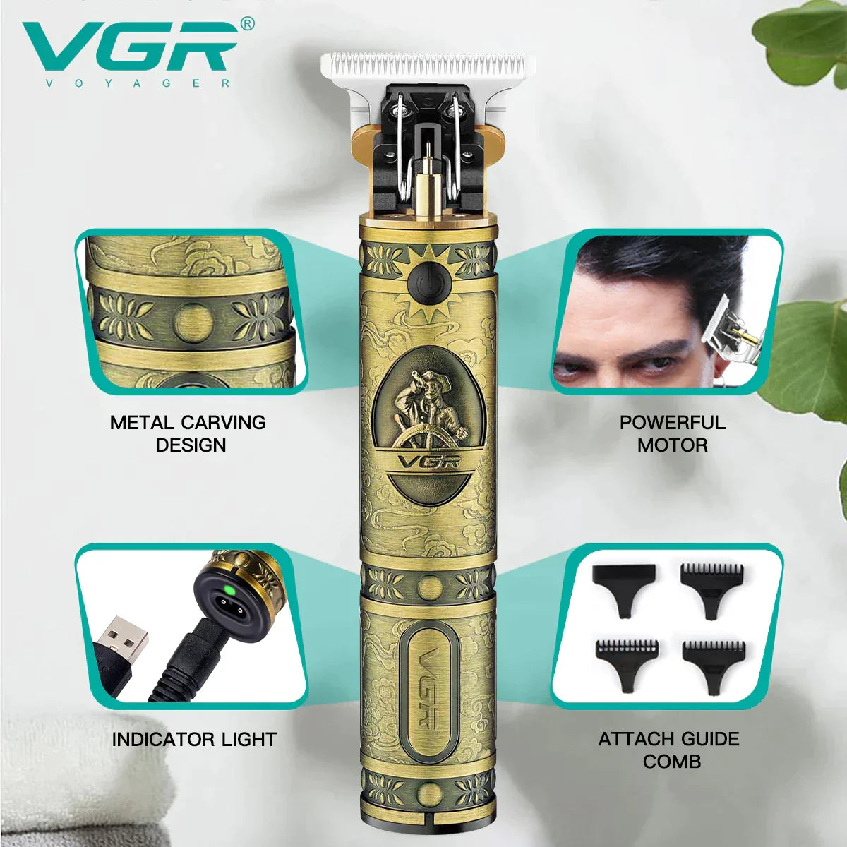 VGR Hair Beard Trimmer V091
