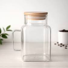 16oz Glass Cup with Bamboo Lid