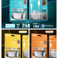 GERLAX UNIVERSAL CABLE 1M ( TYPE-C,MICRO,iOS)