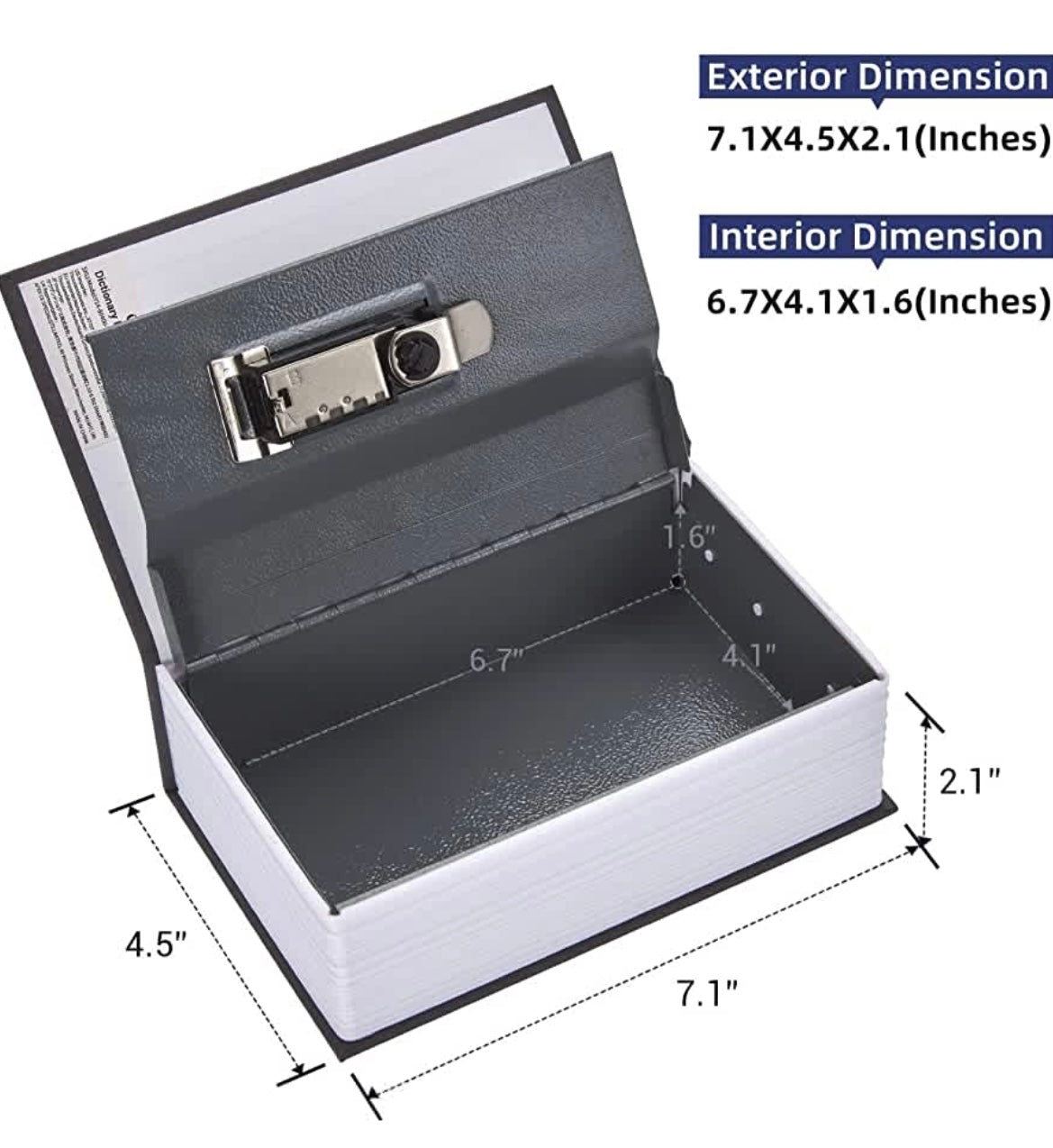 Dictionary Hidden Safe Box