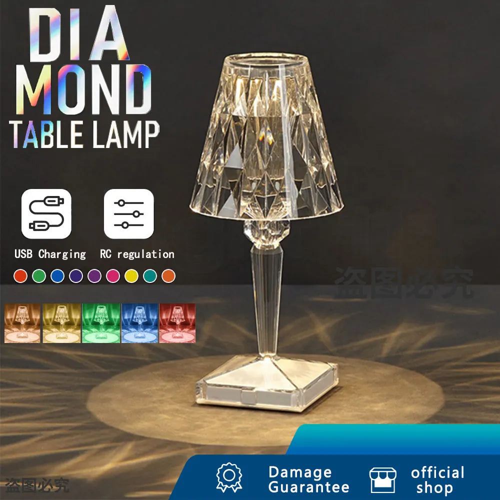Diamond Crystal LED Lamp