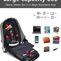 15.6-Inch Anti-Theft Backpack