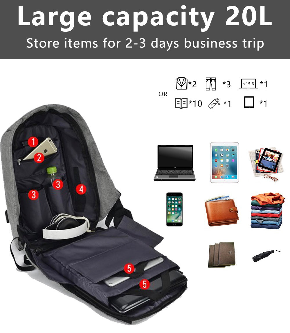 15.6-Inch Anti-Theft Backpack