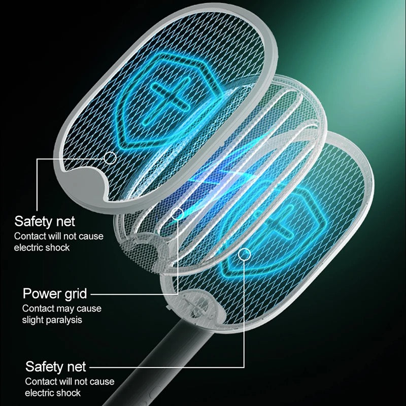 Folding Electric Mosquito Killer – Rechargeable Swatter