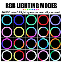 RGB Ring Light With 2.1 Meter Tripod