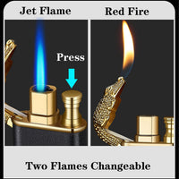 Crocodile Lighter Magic Double Flame Lighter