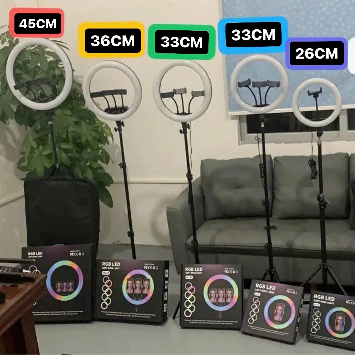 36cm RGB Ring Light with Tripod