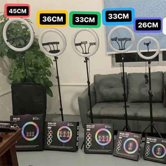 RGB Ring Light With 2.1 Meter Tripod