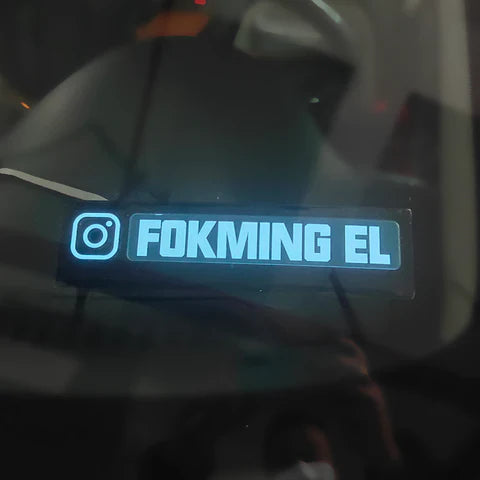 Car LED Panel Wanted Or Instagram Logo