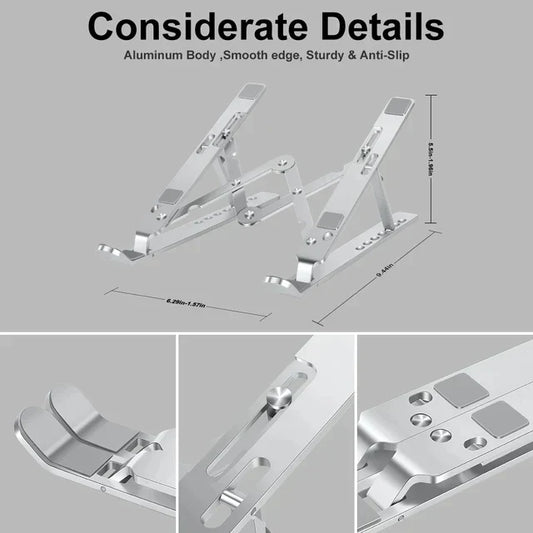 Great Quality Aluminum Adjustable Portable Laptop Stand