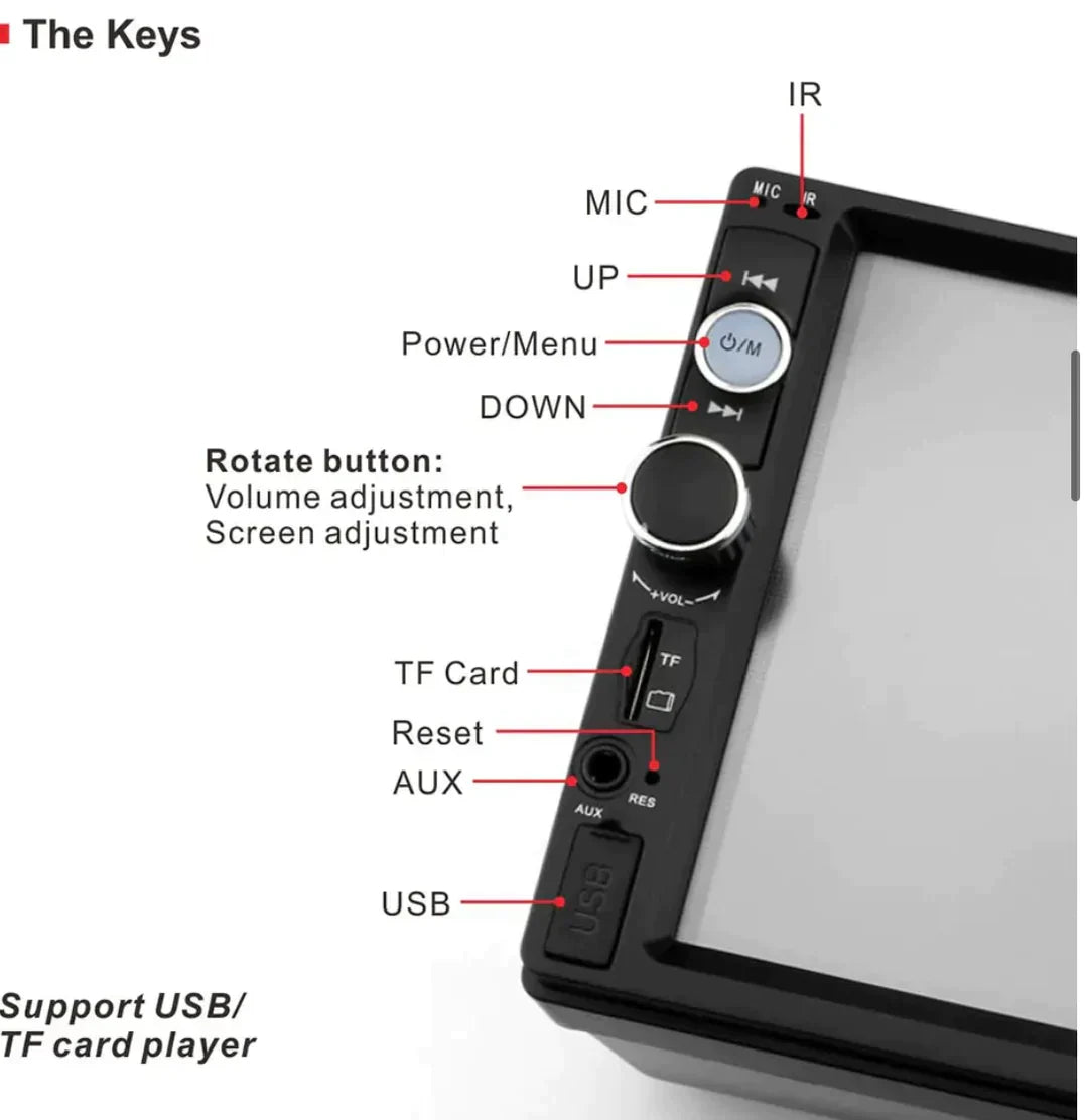 7-Inch Touchscreen Car Radio 7018B