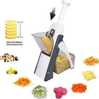 5-in-1 Vegetable Cutter, Chopper & Adjustable Slicer