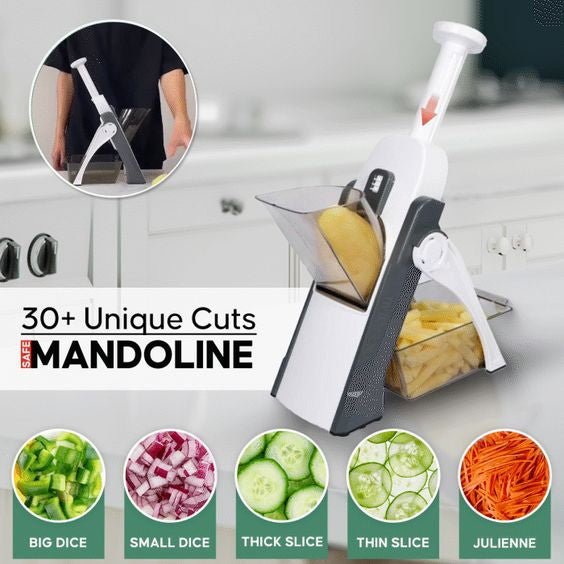 5-in-1 Vegetable Cutter, Chopper & Adjustable Slicer