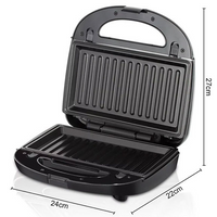 RAF 3-in-1 Toaster and Mini Donut Maker – Interchangeable Panels, 1000W Power, Grill and Donut Making R590