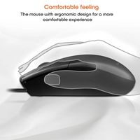 MEETION MT-C100 USB WIRED KEYBOARD AND MOUSE COMBO KIT FOR COMPUTER - BLACK