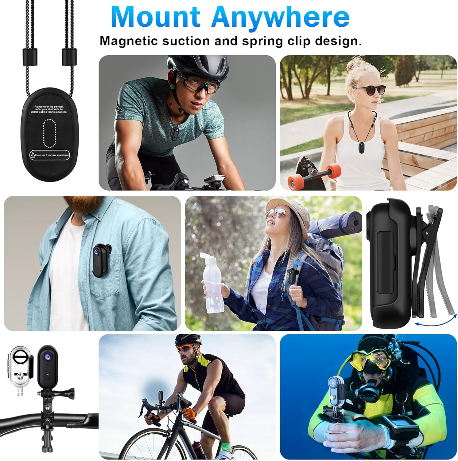 Mini Camera HD Wi-Fi Action Camera  – Hands-Free POV Recording