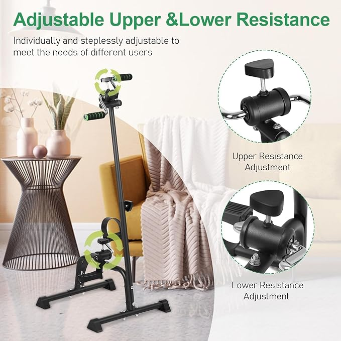 Pedal Exerciser Bike, Hand Arm Leg and Knee Peddler