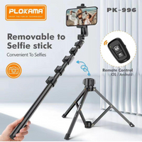 PLOKAMA PK996 Multifunctional  Bluetooth Tripod with Remote 5.5F PK996
