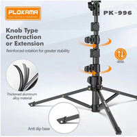 PLOKAMA PK996 Multifunctional  Bluetooth Tripod with Remote 5.5F PK996