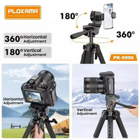 PLOKAMA Professional Tripod Stand for Camera and Mobile Phones  PK9990