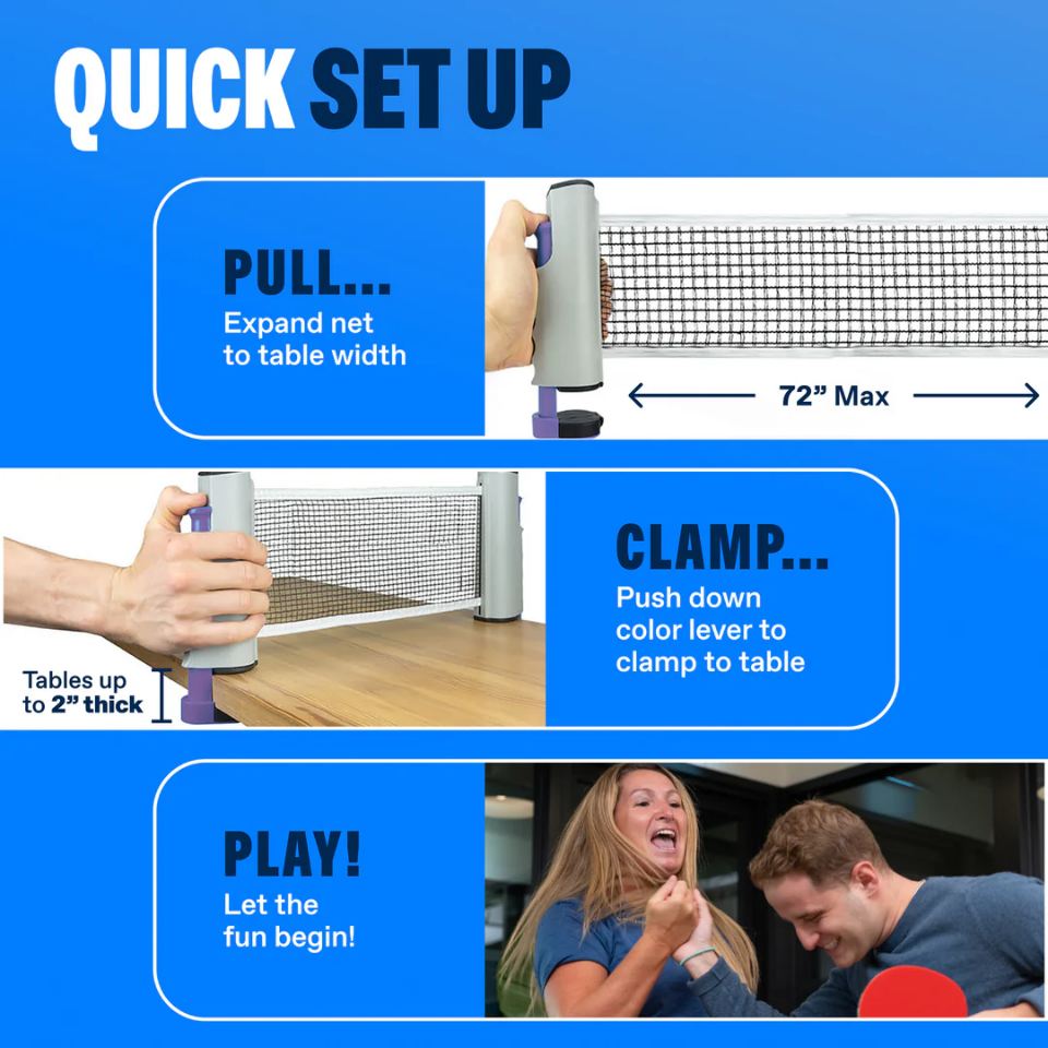 Portable Ping Pong Game Set